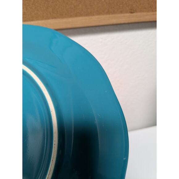 Pioneer Woman Vintage Floral Teal 10 3/8" stoneware single dinner plate only - Picture 9 of 11